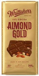 Whittaker's Chocolate - Almond Gold Block  250g