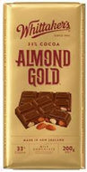 Whittaker's Chocolate - Almond Gold Block  250g
