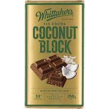 Whittaker's Chocolate - Coconut Block  250g
